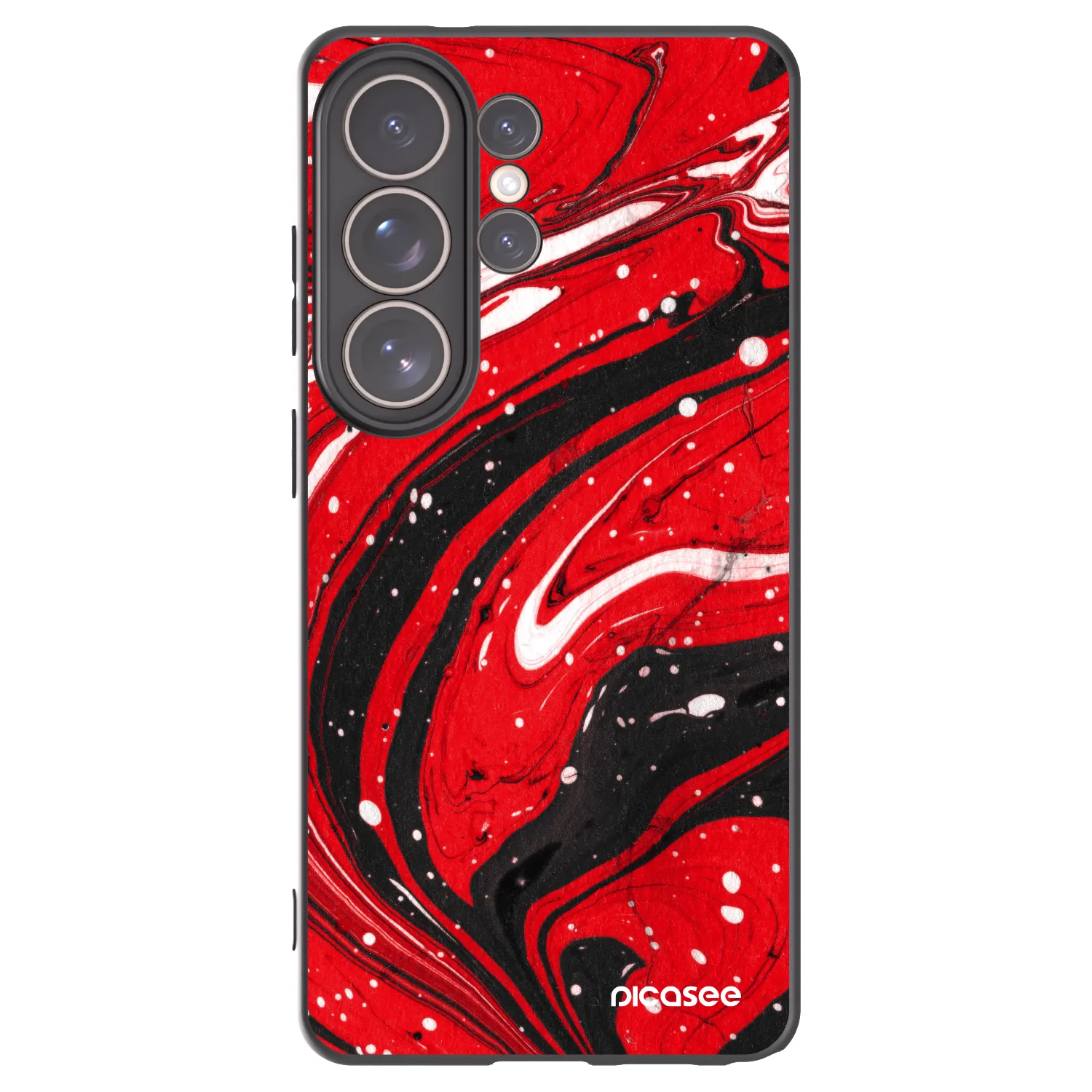Picasee husă neagră din silicon pentru Samsung Galaxy S26 Ultra - Red black