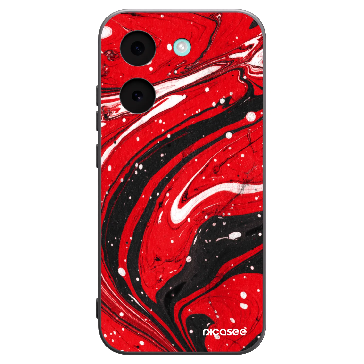 Picasee husă neagră din silicon pentru Xiaomi Poco X8 Pro - Red black