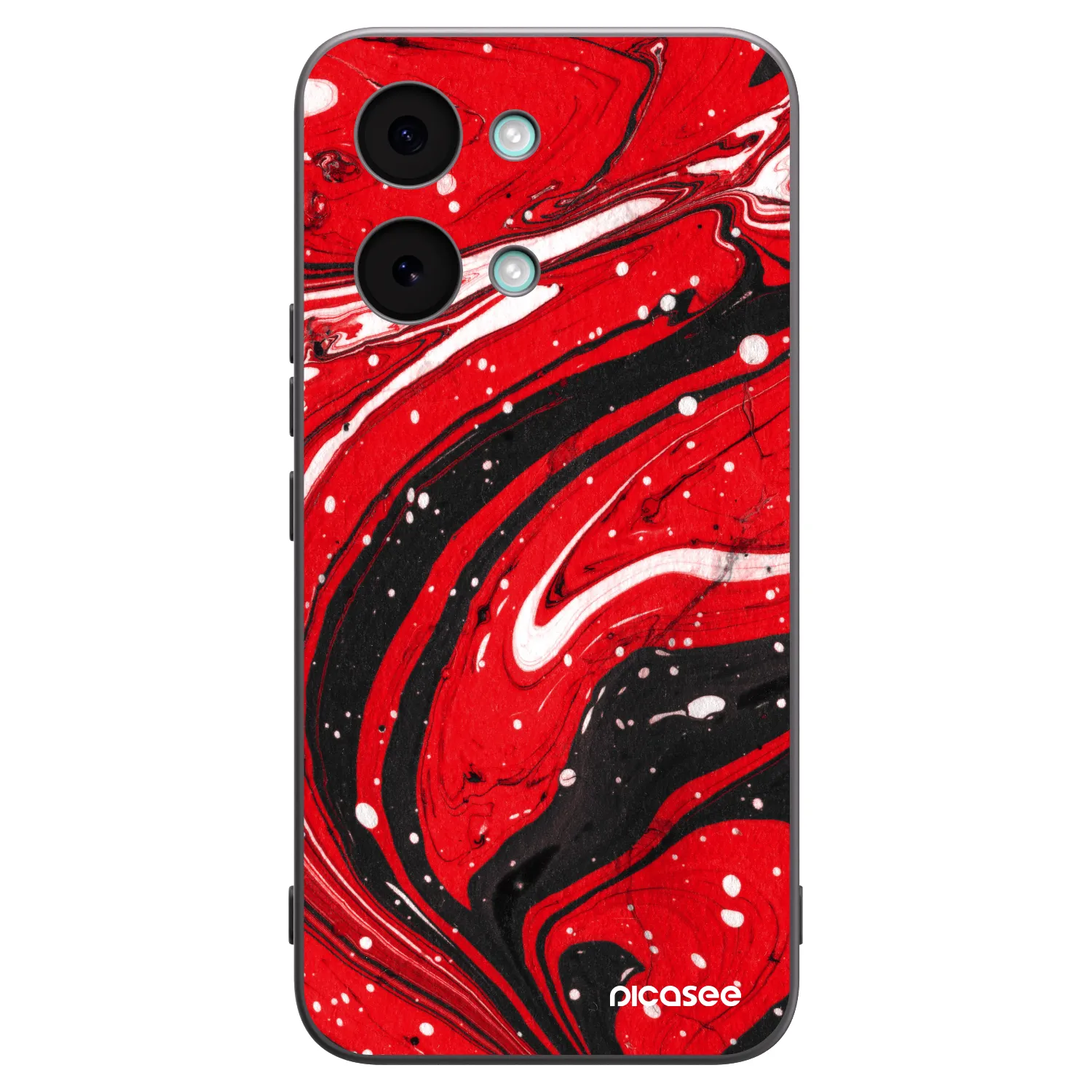 Picasee husă neagră din silicon pentru Xiaomi Poco X8 Pro Max - Red black