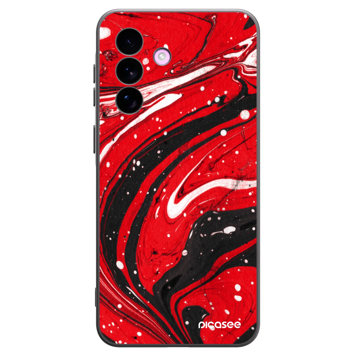 Picasee husă neagră din silicon pentru Samsung Galaxy A57 5G - Red black