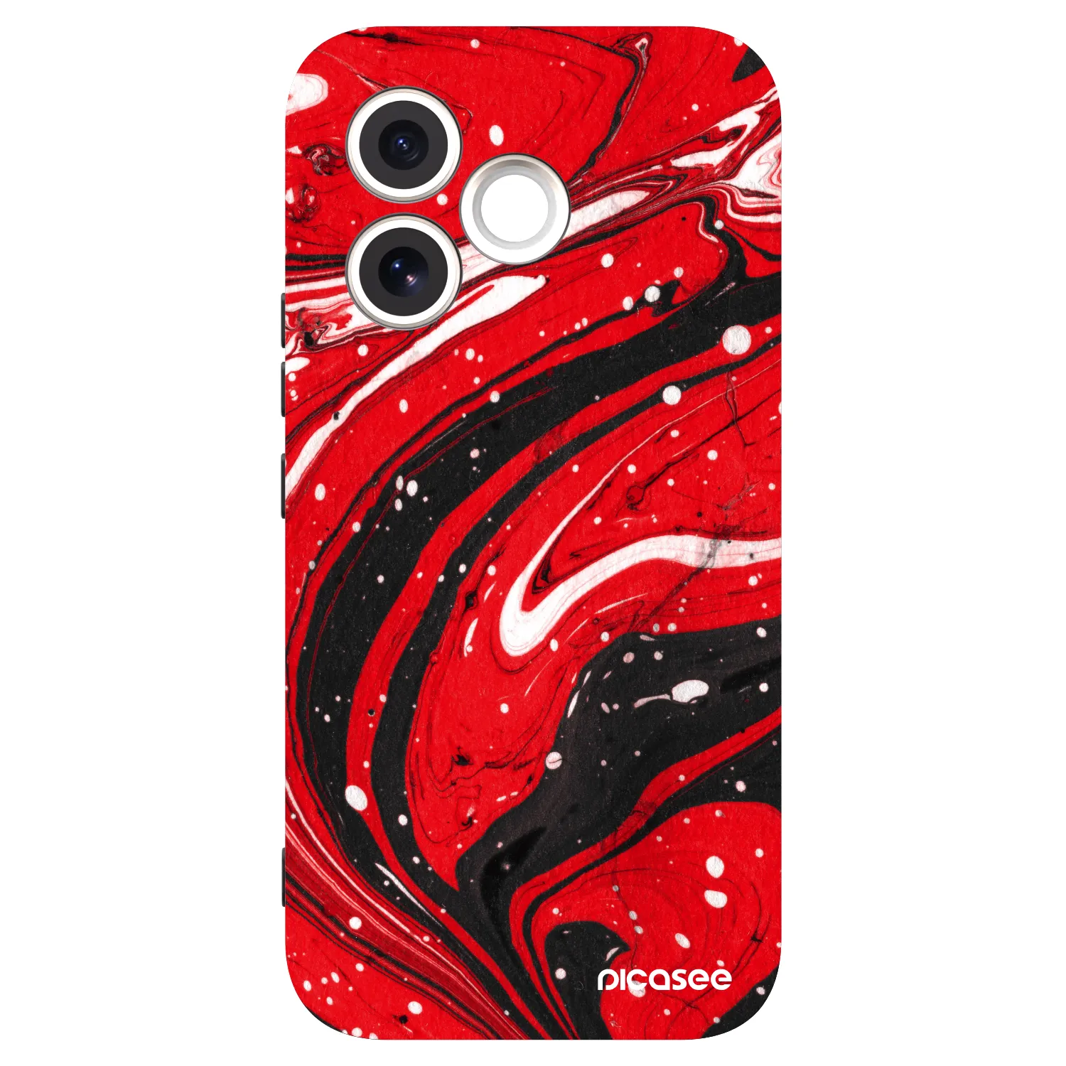Picasee husă neagră din silicon pentru Honor 600 Lite - Red black