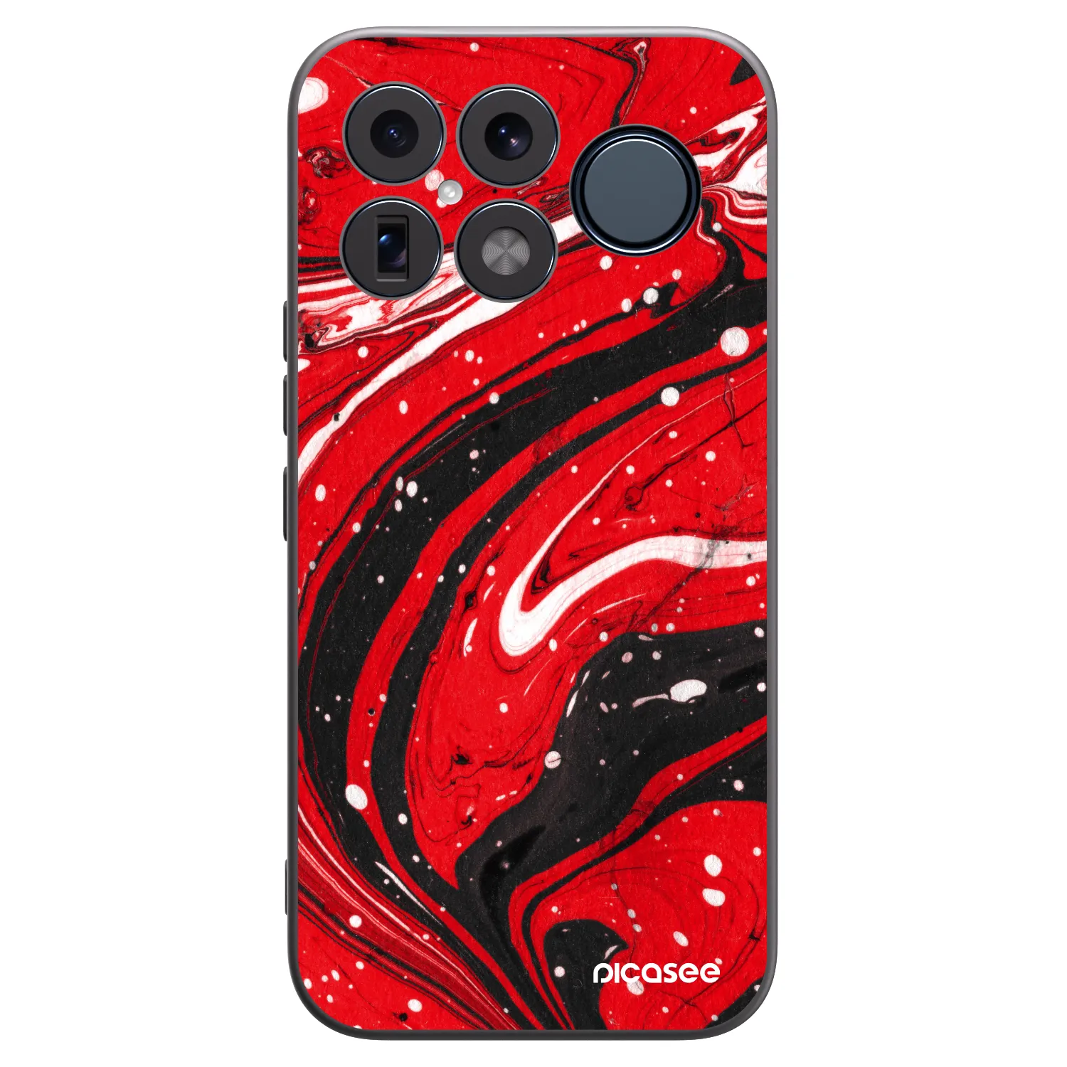 Picasee husă neagră din silicon pentru Xiaomi Poco F8 Ultra - Red black