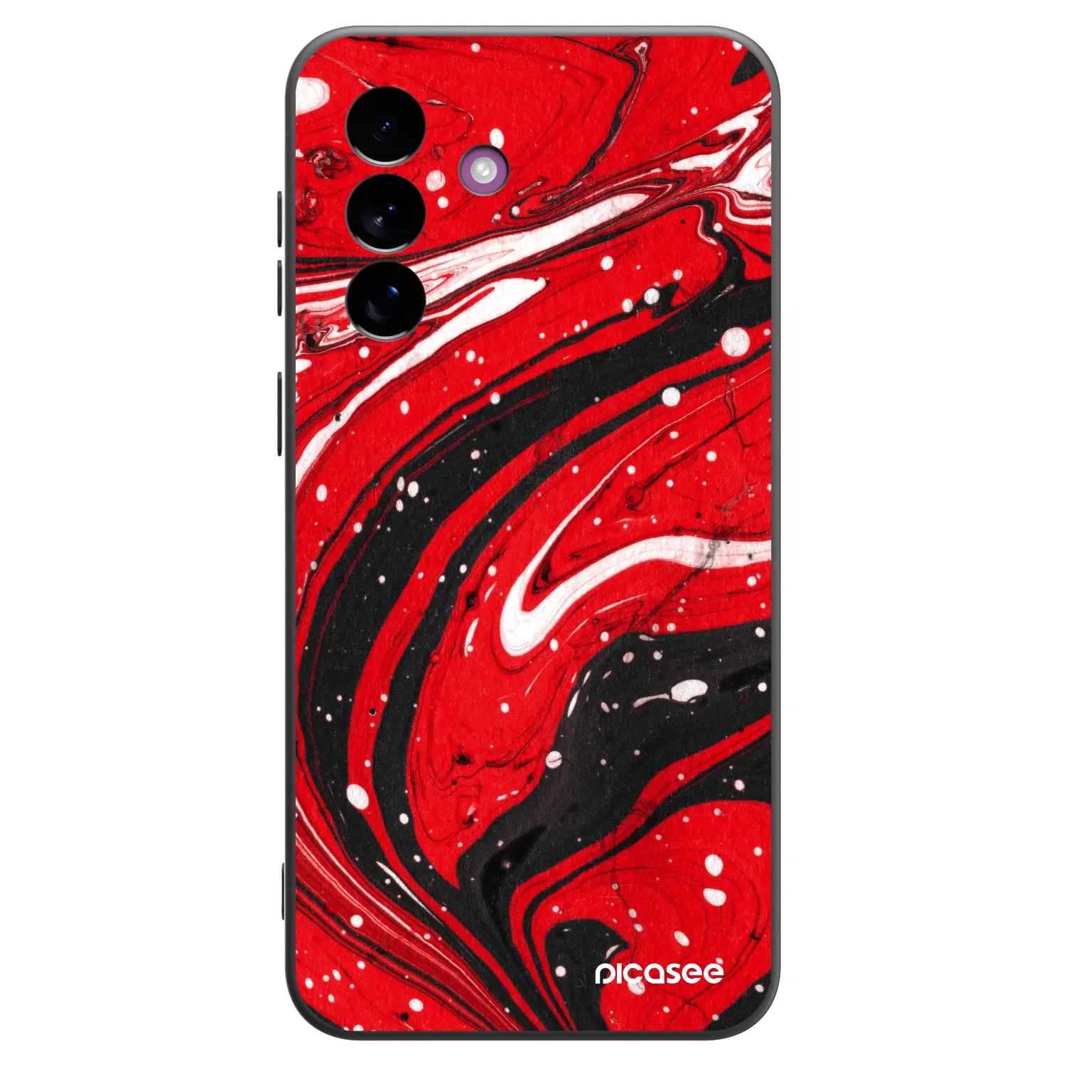 Picasee husă neagră din silicon pentru Samsung Galaxy A37 - Red black