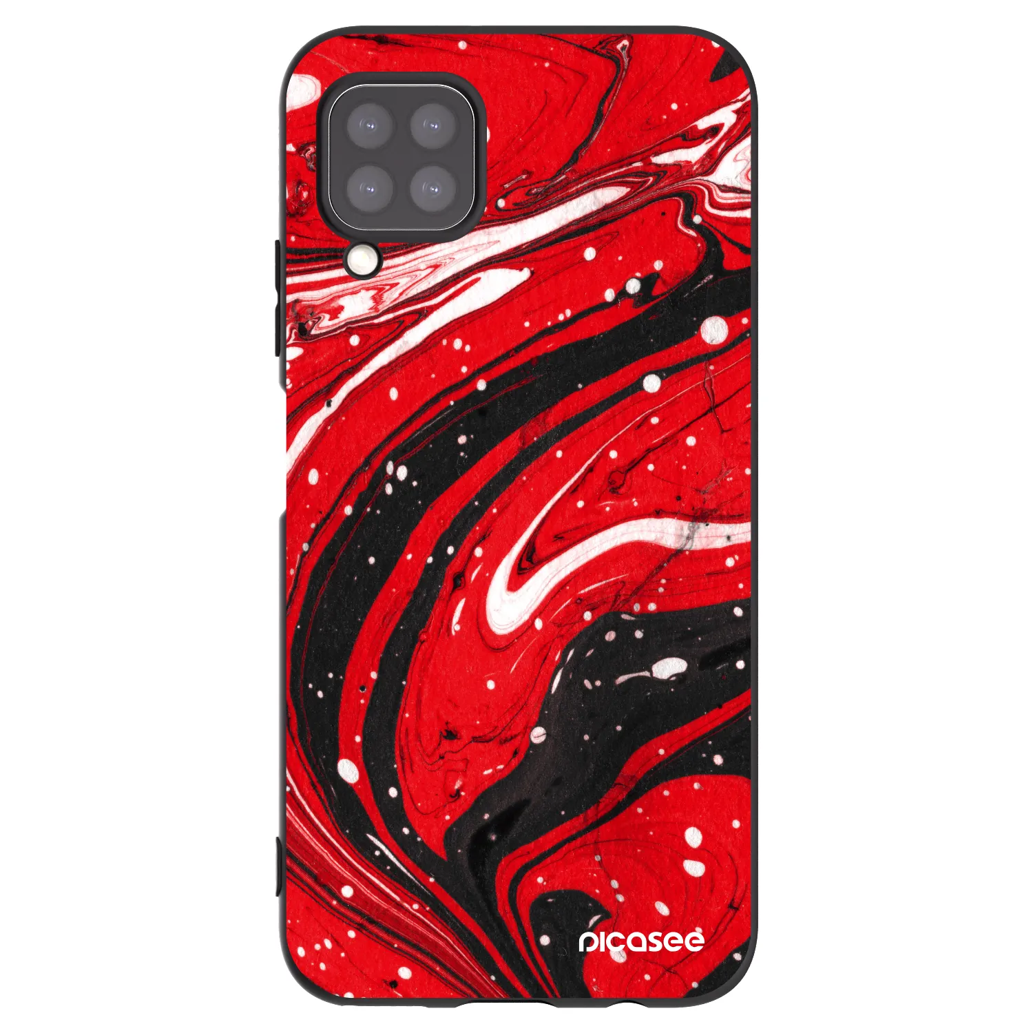 Picasee husă neagră din silicon pentru Huawei P40 Lite - Red black