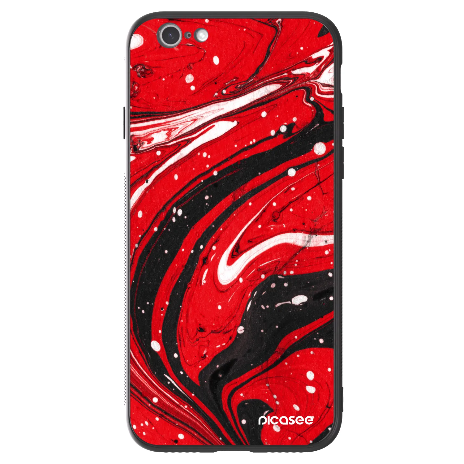 Picasee ULTIMATE CASE pentru Apple iPhone 6/6S - Red black