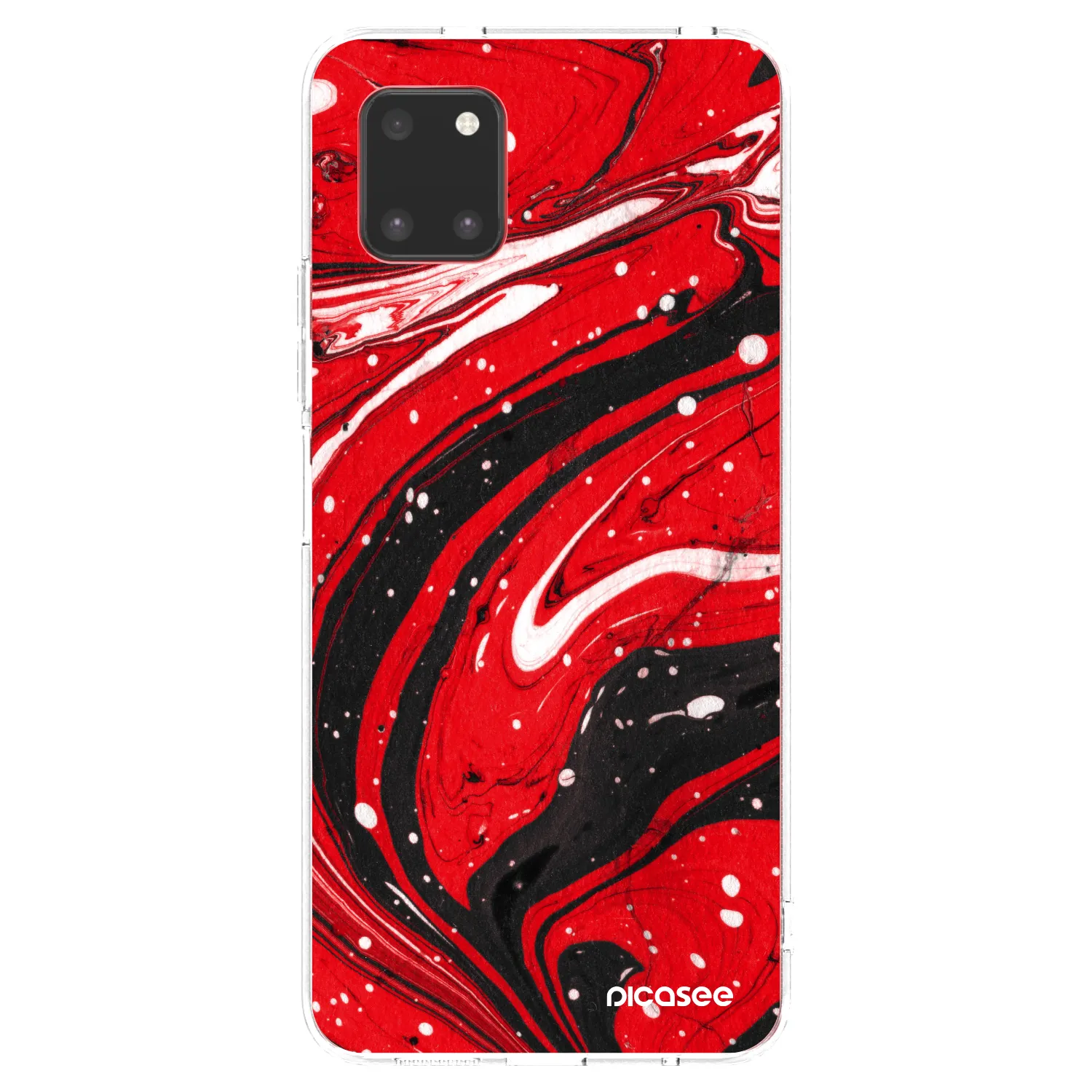 Picasee husă transparentă din silicon pentru Samsung Galaxy Note 10 Lite N770F - Red black