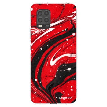 Picasee husă transparentă din silicon pentru Xiaomi Mi 10 Lite - Red black