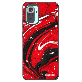 Picasee husă neagră din silicon pentru Xiaomi Redmi Note 10 Pro - Red black