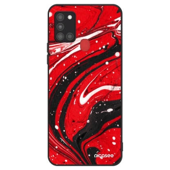 Husă pentru Samsung Galaxy A21s - Red black