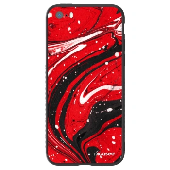 Husă pentru Apple iPhone 5/5S/SE - Red black