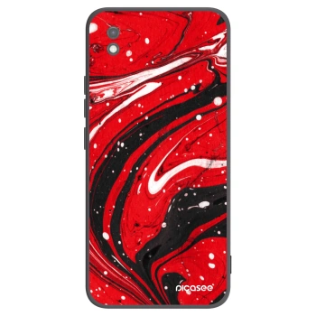 Picasee husă neagră din silicon pentru Xiaomi Redmi 9AT - Red black