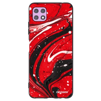 Picasee husă neagră din silicon pentru Samsung Galaxy A22 A226B 5G - Red black