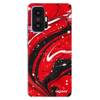 Picasee husă transparentă din silicon pentru Xiaomi 11T - Red black