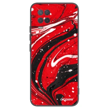 Picasee husă neagră din silicon pentru Realme 8 5G - Red black