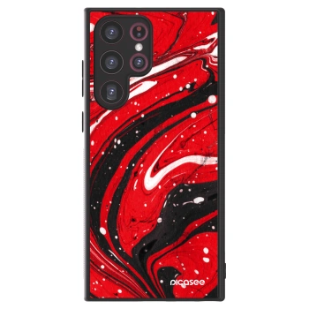 Picasee ULTIMATE CASE pentru Samsung Galaxy S22 Ultra 5G - Red black