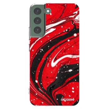 Picasee husă transparentă din silicon pentru Samsung Galaxy S22+ 5G - Red black