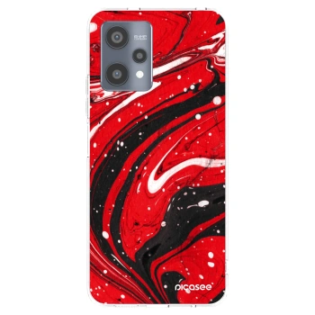 Picasee husă transparentă din silicon pentru Realme 9 Pro 5G - Red black