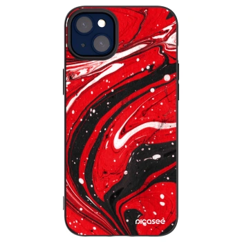 Picasee husă neagră din silicon pentru Apple iPhone 14 Plus - Red black
