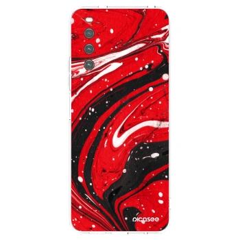Picasee husă transparentă din silicon pentru Sony Xperia 10 IV 5G - Red black