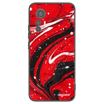 Picasee husă neagră din silicon pentru Xiaomi 12 Lite - Red black