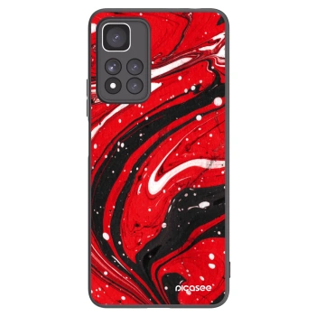 Picasee husă neagră din silicon pentru Xiaomi Redmi Note 11 Pro+ 5G - Red black