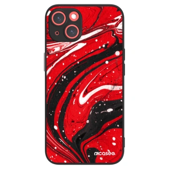 Picasee ULTIMATE CASE MagSafe pentru Apple iPhone 13 - Red black