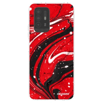 Picasee husă transparentă din silicon pentru OPPO A94 5G - Red black