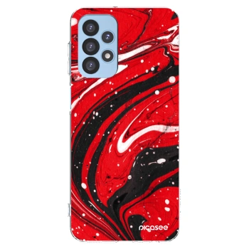 Picasee husă transparentă din silicon pentru Samsung Galaxy A23 A235F 4G - Red black