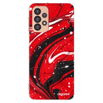 Picasee husă transparentă din silicon pentru Samsung Galaxy A23 A236B 5G - Red black