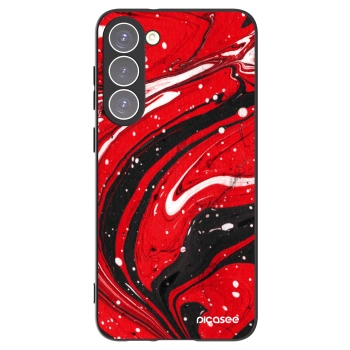 Picasee husă neagră din silicon pentru Samsung Galaxy S23+ 5G - Red black