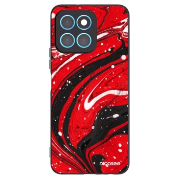 Picasee husă neagră din silicon pentru Honor X6 - Red black
