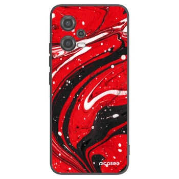 Picasee husă neagră din silicon pentru Xiaomi Poco X5 - Red black