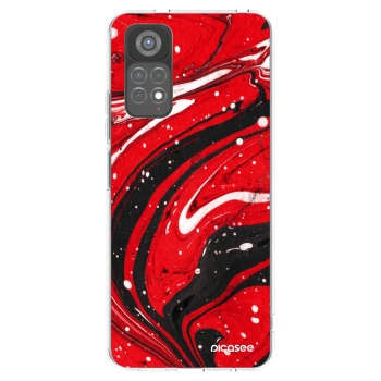 Picasee husă transparentă din silicon pentru Xiaomi Redmi Note 11S 5G - Red black
