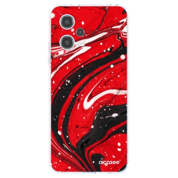 Picasee husă transparentă din silicon pentru Xiaomi Redmi Note 12 5G - Red black