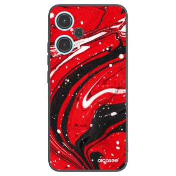 Picasee husă neagră din silicon pentru Xiaomi Poco F5 - Red black