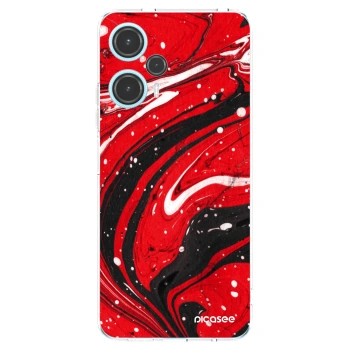 Picasee husă transparentă din silicon pentru Xiaomi Poco F5 - Red black