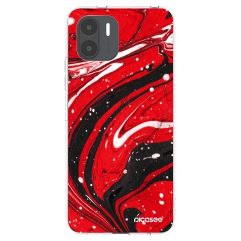 Picasee husă transparentă din silicon pentru Xiaomi Redmi A2 - Red black