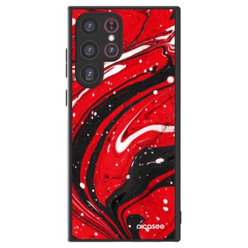 Picasee ULTIMATE CASE PowerShare pentru Samsung Galaxy S22 Ultra 5G - Red black