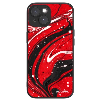 Picasee ULTIMATE CASE MagSafe pentru Apple iPhone 15 - Red black
