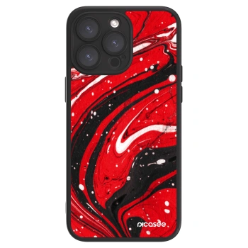 Picasee ULTIMATE CASE MagSafe pentru Apple iPhone 15 Pro Max - Red black