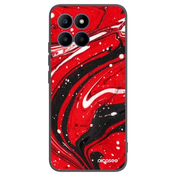 Picasee husă neagră din silicon pentru Honor 70 Lite - Red black
