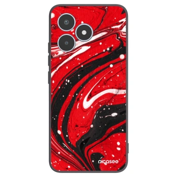 Picasee husă neagră din silicon pentru Realme C53 - Red black