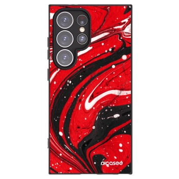 Picasee husă neagră din silicon pentru Samsung Galaxy S24 Ultra S928B 5G - Red black