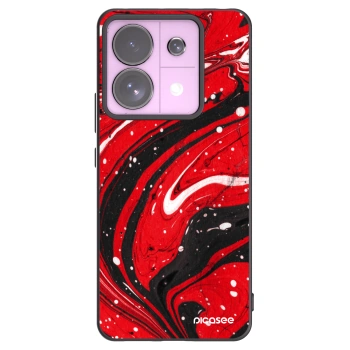Picasee husă neagră din silicon pentru Xiaomi Redmi Note 13 Pro 5G - Red black