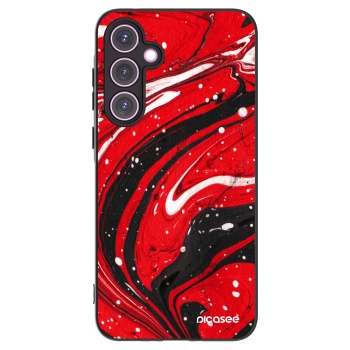 Picasee husă neagră din silicon pentru Samsung Galaxy A35 5G A356B - Red black