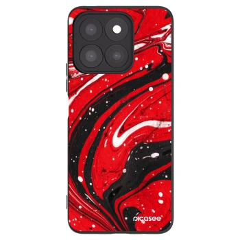 Picasee husă neagră din silicon pentru Honor X8b - Red black