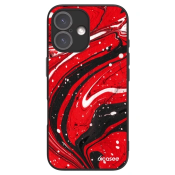 Picasee ULTIMATE CASE pentru Apple iPhone 16 - Red black