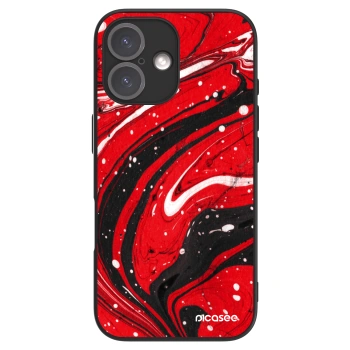 Picasee ULTIMATE CASE MagSafe pentru Apple iPhone 16 - Red black