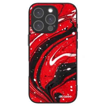 Picasee ULTIMATE CASE MagSafe pentru Apple iPhone 16 Pro - Red black