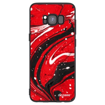 Picasee husă neagră din silicon pentru Samsung Galaxy S8 G950F - Red black